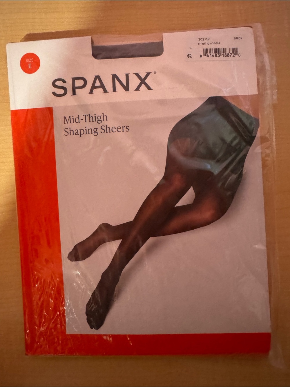 SPANX Mid-Thigh Shaping Sheers - Black | Size E